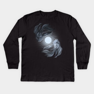 Balance Within Yin and Yang. Kids Long Sleeve T-Shirt